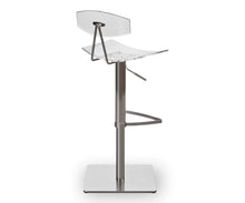 Load image into Gallery viewer, Lena Acrylic Adjustable Counter and Bar Stool